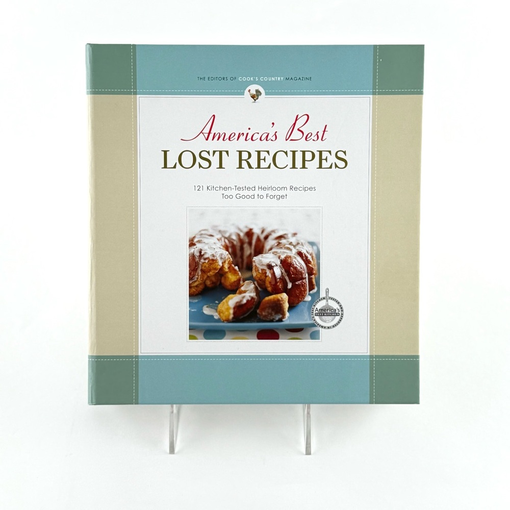 America's Best Lost Recipes Cookbook - Blue and Cream